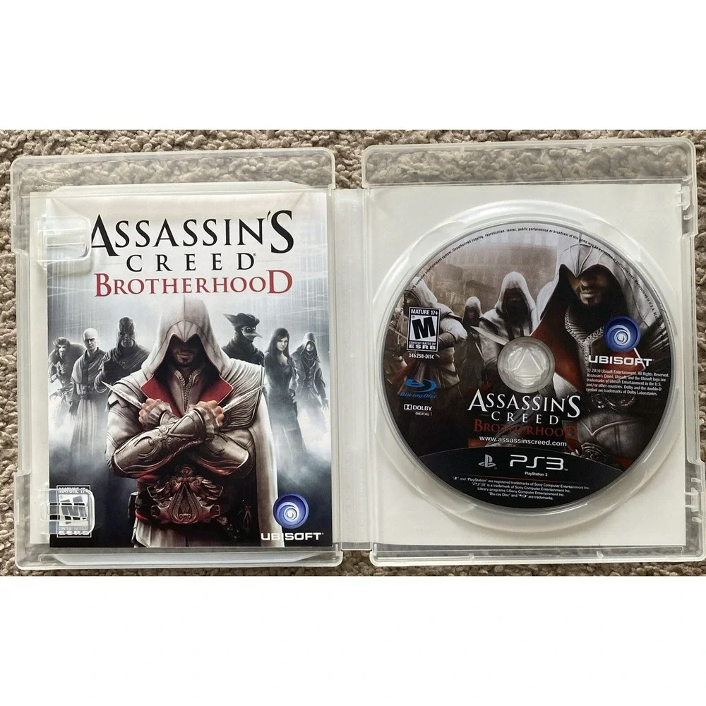 Assassin's Creed Brotherhood Sony PlayStation 3 2010 Complete Tested With Manual